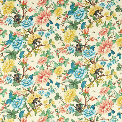CLARKE AND CLARKE - F1603/01 - SAPPHIRE GARDEN - Fabric By the Yard