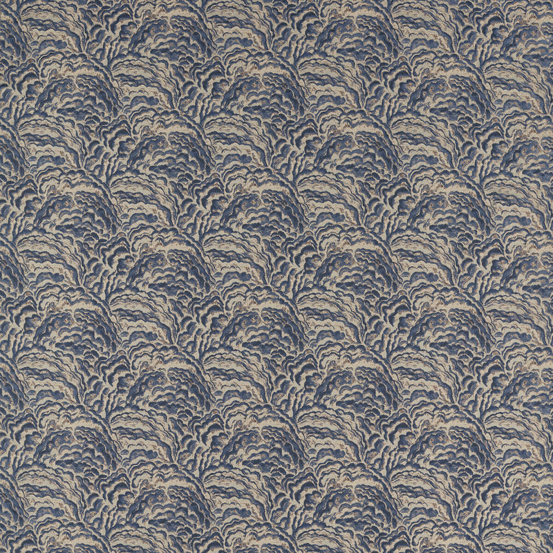 CLARKE AND CLARKE - LUMINO- MIDNIGHT/COPPER - Fabric by the Yard MIDNIGHT/COPPER