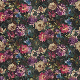 CLARKE AND CLARKE - TAHITI- AMETHYST/EMERALD VELVET - Fabric by the Yard