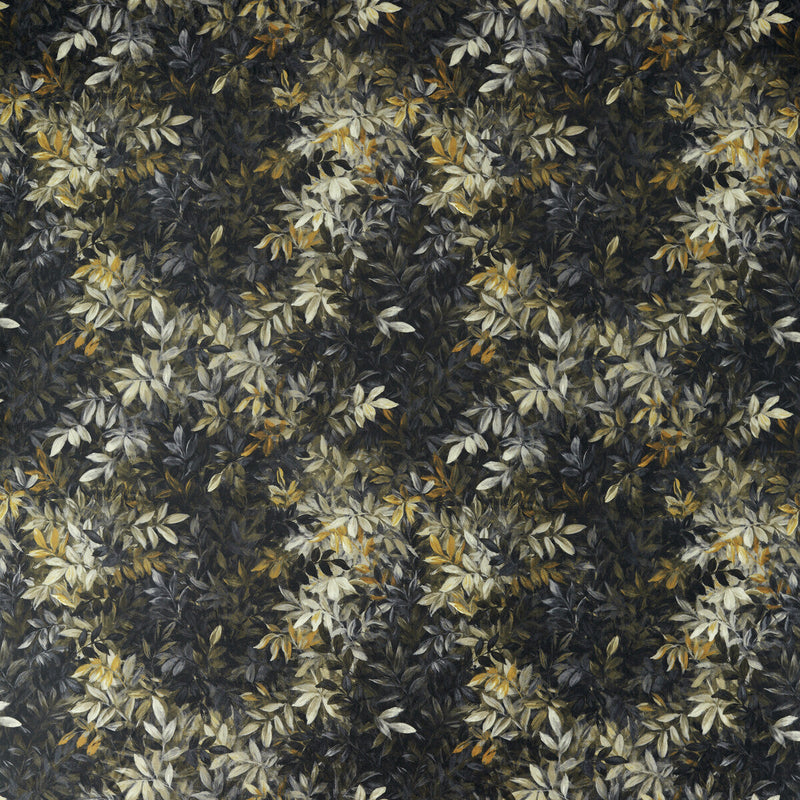 CLARKE AND CLARKE - CONGO- NOIR VELVET - Fabric by the Yard NOIR VELVET