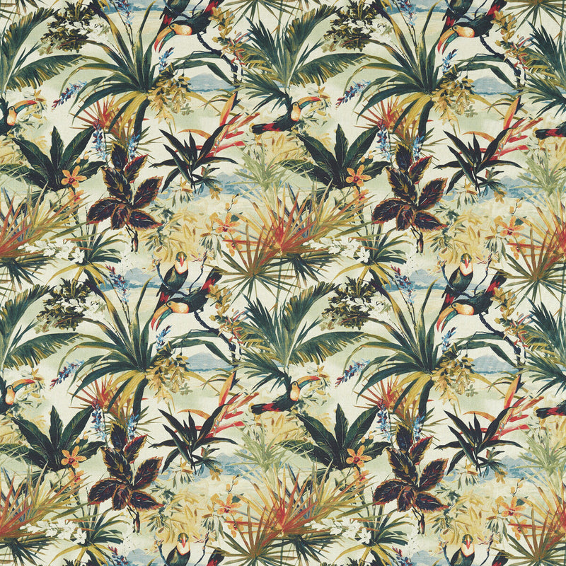 CLARKE AND CLARKE - TOUCAN- ANTIQUE - Fabric by the Yard ANTIQUE