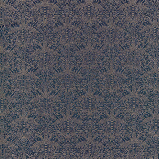 CLARKE AND CLARKE - LEOPARDO- MIDNIGHT/COPPER JACQUARD - Fabric by the Yard MIDNIGHT/COPPER JACQUARD