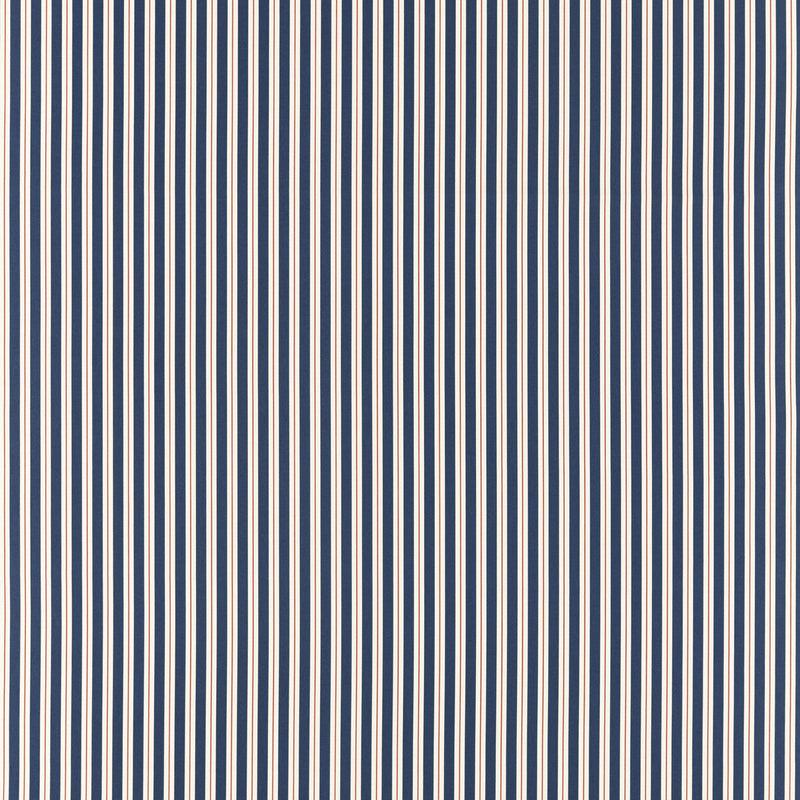 CLARKE AND CLARKE - CAROUSEL- CORAL/NAVY - Fabric by the Yard CORAL/NAVY
