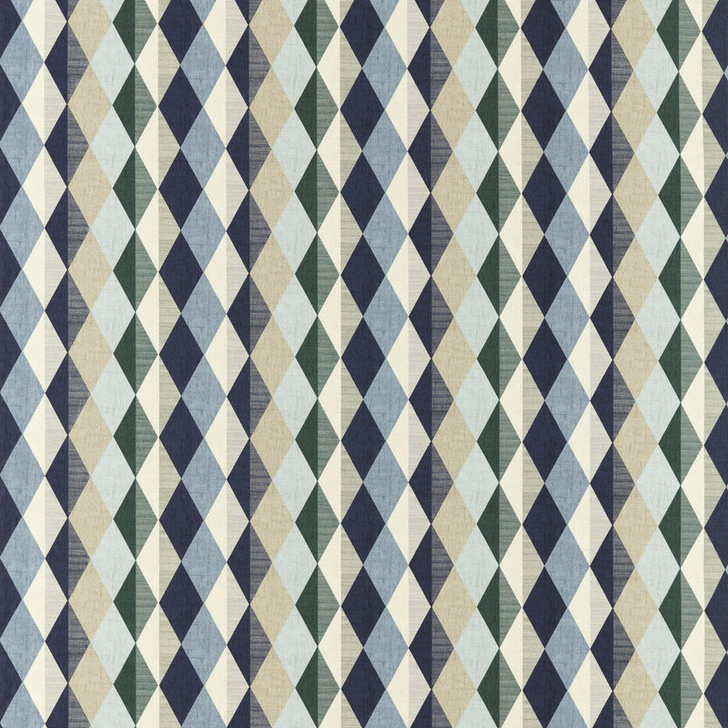 CLARKE AND CLARKE - DENVER- MINERAL/NAVY - Fabric by the Yard MINERAL/NAVY