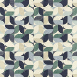 CLARKE AND CLARKE - RENO- MINERAL/NAVY - Fabric by the Yard