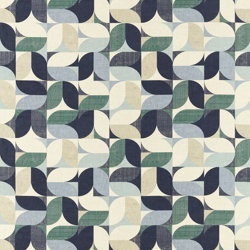CLARKE AND CLARKE - RENO- MINERAL/NAVY - Fabric by the Yard MINERAL/NAVY