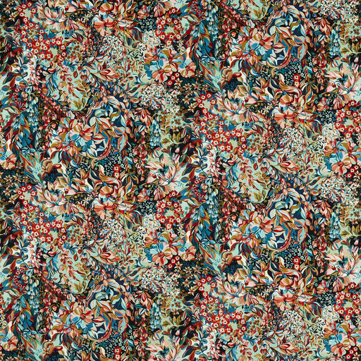 CLARKE AND CLARKE - AUBREY VELVET- MIDNIGHT/SPICE - Fabric by the Yard MIDNIGHT/SPICE