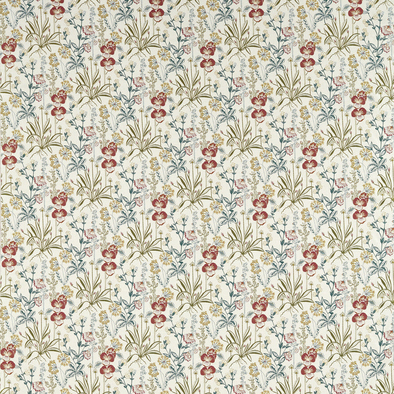 CLARKE AND CLARKE - ELMSDALE JACQUARD- FOREST/LINEN - Fabric by the Yard FOREST/LINEN