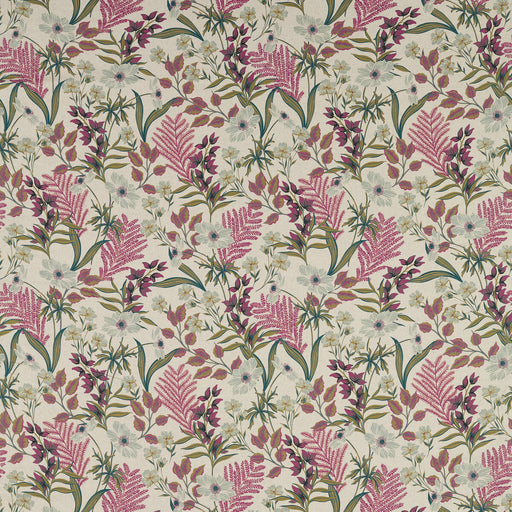 CLARKE AND CLARKE - HAZELBURY LINEN- CORAL - Fabric by the Yard CORAL