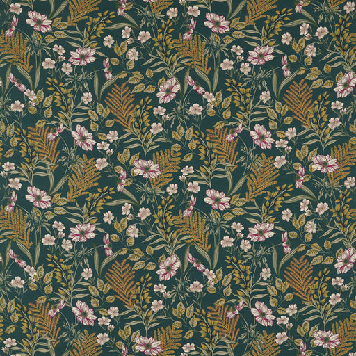 CLARKE AND CLARKE - HAZELBURY LINEN- FOREST - Fabric by the Yard FOREST