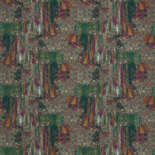 CLARKE AND CLARKE - HILLCREST VELVET- FOREST/RASPBERRY - Fabric by the Yard FOREST/RASPBERRY