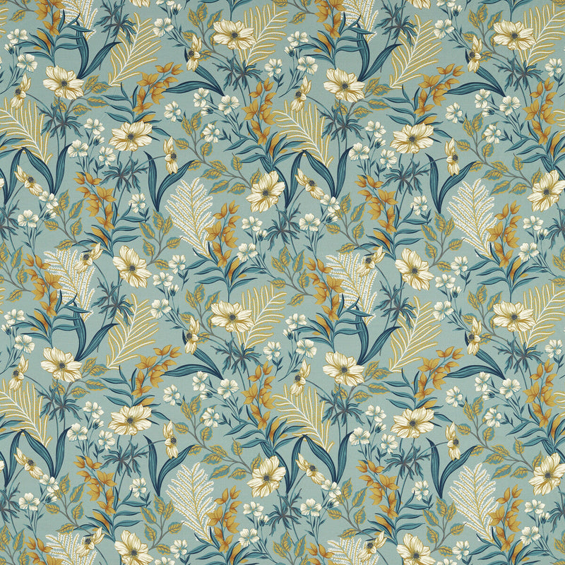 CLARKE AND CLARKE - HAZELBURY- MINERAL - Fabric by the Yard MINERAL