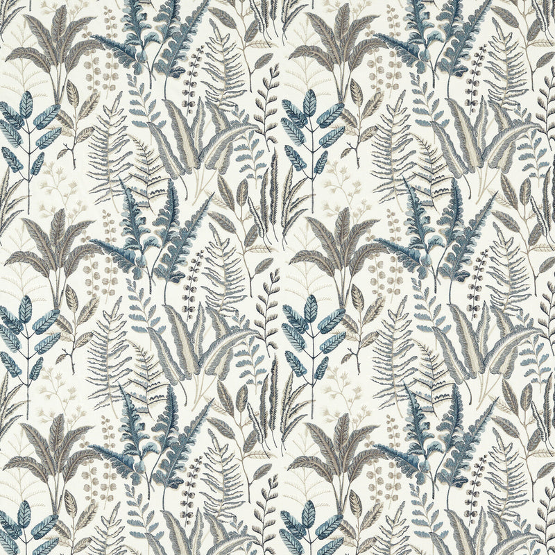 CLARKE AND CLARKE - BRACKEN- DENIM EMB - Fabric by the Yard DENIM EMB