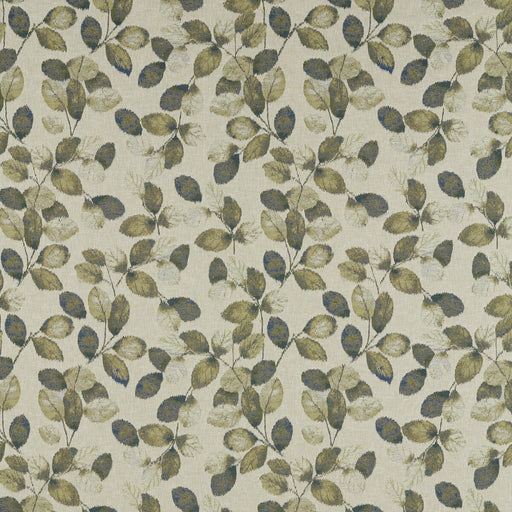 CLARKE AND CLARKE - NORTHIA- OLIVE PEACOCK - Fabric by the Yard OLIVE PEACOCK