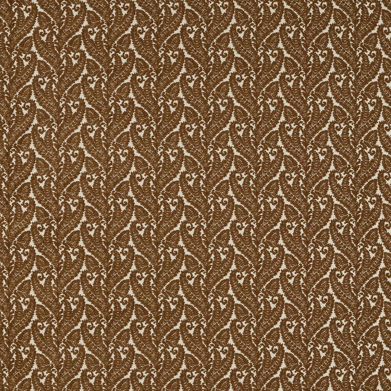 CLARKE AND CLARKE - REGALE- RUSSET - Fabric by the Yard RUSSET