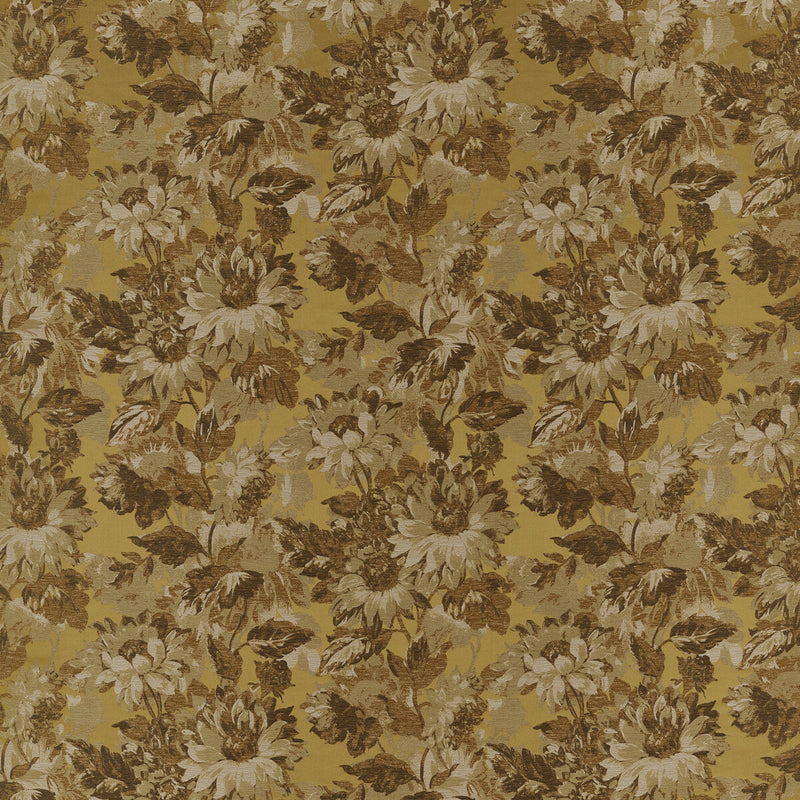 CLARKE AND CLARKE - SUNFOREST- OCHRE JACQUARD - Fabric by the Yard OCHRE JACQUARD