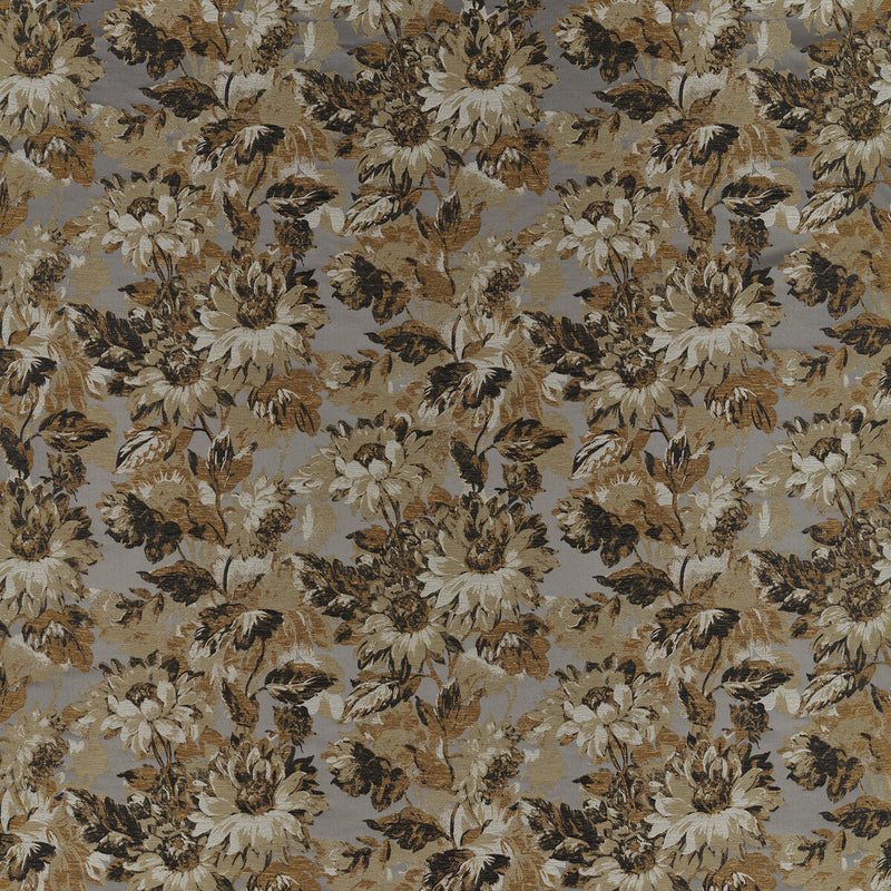 CLARKE AND CLARKE - SUNFOREST- PEWTER JACQUARD - Fabric by the Yard PEWTER JACQUARD