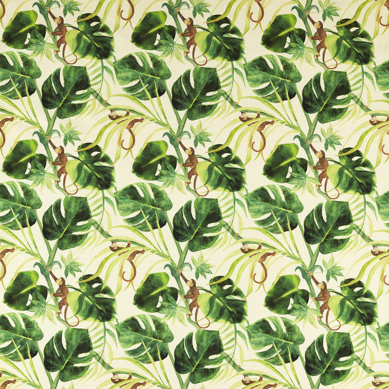 CLARKE AND CLARKE - MONKEY BIZ OUTDOOR- NAT - Fabric by the Yard NAT