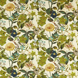 CLARKE AND CLARKE - PASSIFLORA OUTDOOR- DENIM - Fabric by the Yard