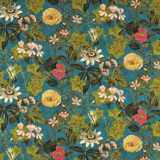 CLARKE AND CLARKE - PASSIFLORA OUTDOOR- KING - Fabric by the Yard KING