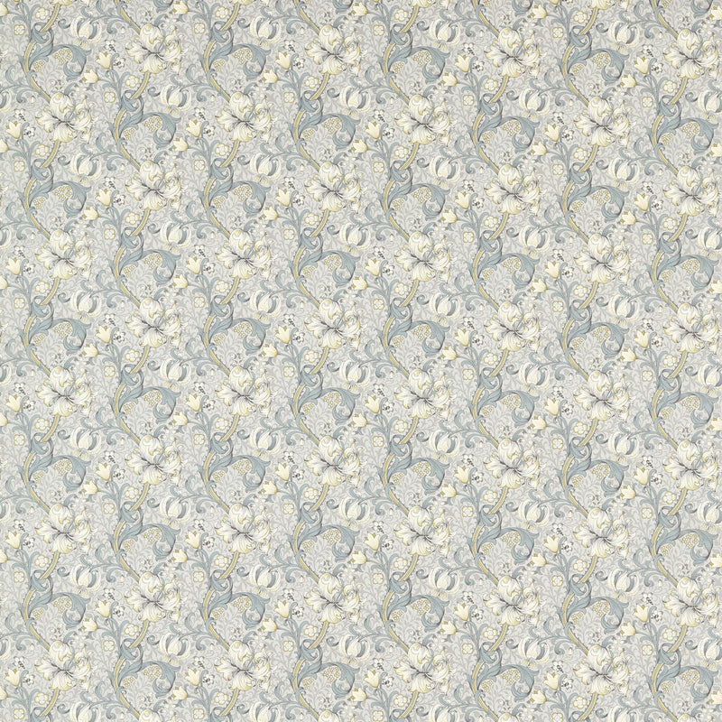 CLARKE AND CLARKE - GOLDEN LILY- SLATE/DOVE - Fabric by the Yard SLATE/DOVE