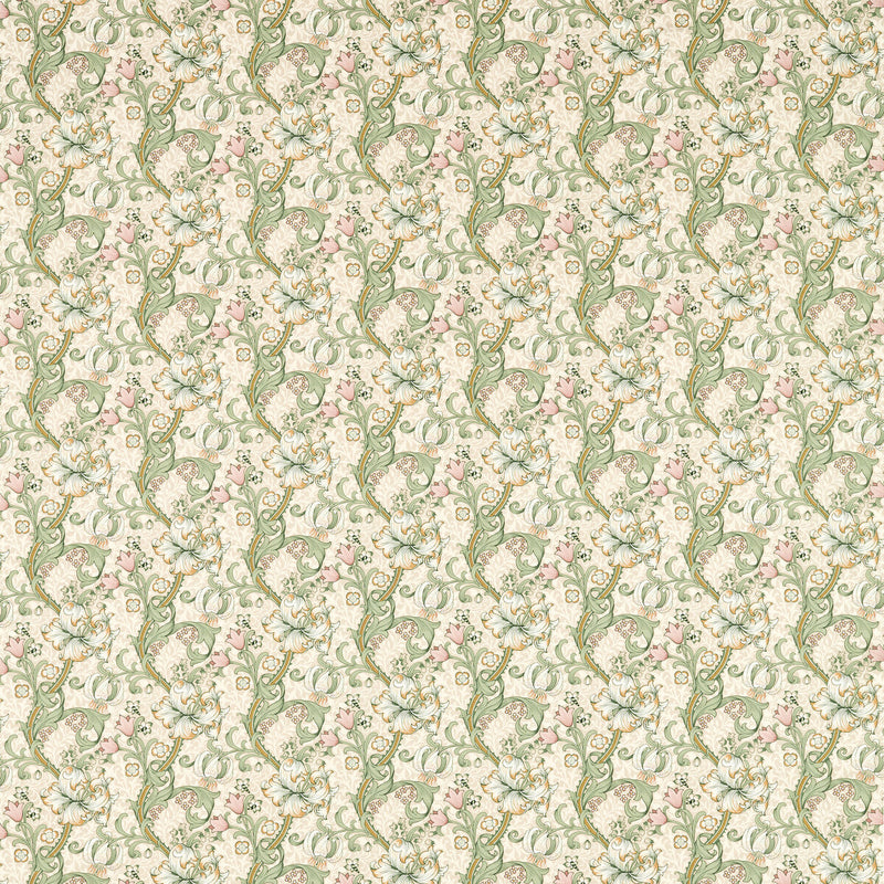CLARKE AND CLARKE - GOLDEN LILY- LINEN/BLUSH - Fabric by the Yard LINEN/BLUSH