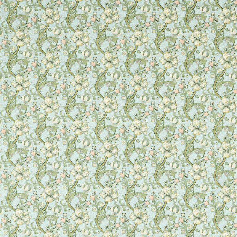 CLARKE AND CLARKE - GOLDEN LILY- APPLE/BLUSH - Fabric by the Yard APPLE/BLUSH