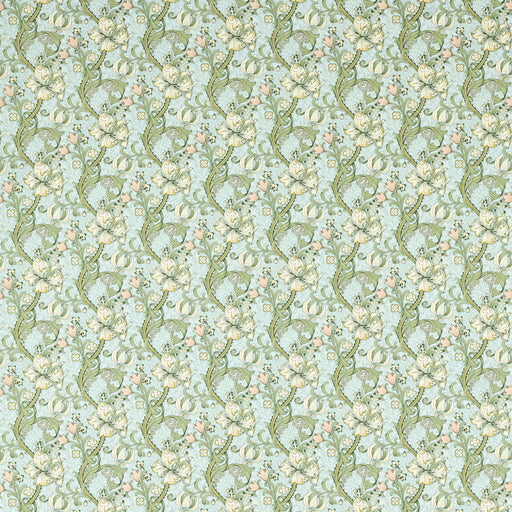 CLARKE AND CLARKE - GOLDEN LILY- APPLE/BLUSH - Fabric by the Yard APPLE/BLUSH