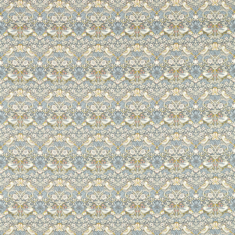 CLARKE AND CLARKE - STRAWBERRY THIEF- SLATE - Fabric by the Yard SLATE