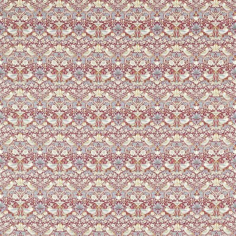 CLARKE AND CLARKE - STRAWBERRY THIEF- PLUM - Fabric by the Yard PLUM