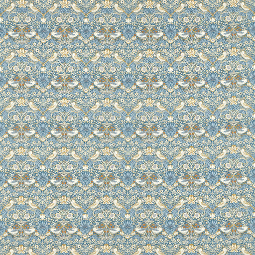 CLARKE AND CLARKE - STRAWBERRY THIEF- DENIM - Fabric by the Yard DENIM