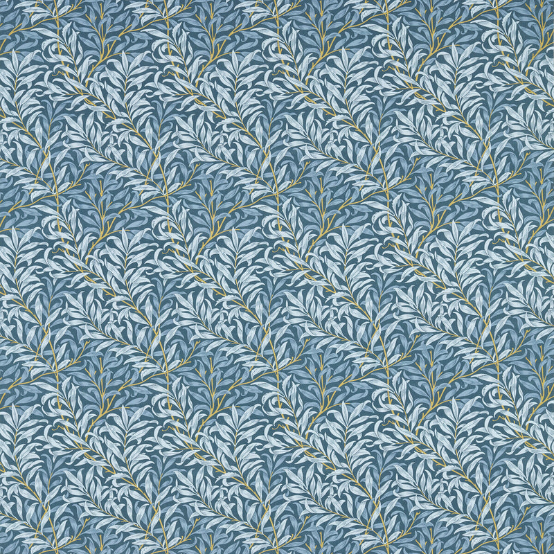 CLARKE AND CLARKE - WILLOW BOUGHS- DENIM - Fabric by the Yard DENIM