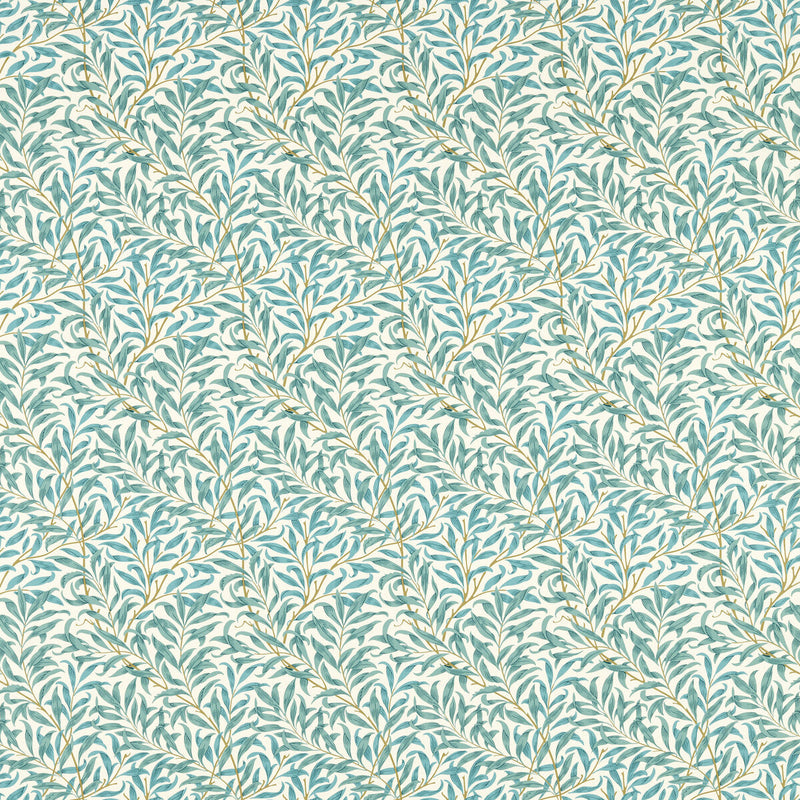 CLARKE AND CLARKE - WILLOW BOUGHS- TEAL - Fabric by the Yard TEAL