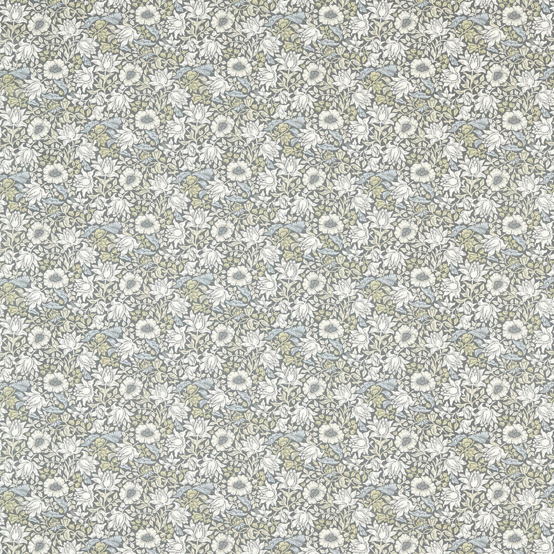 CLARKE AND CLARKE - MALLOW- SLATE/DOVE - Fabric by the Yard SLATE/DOVE