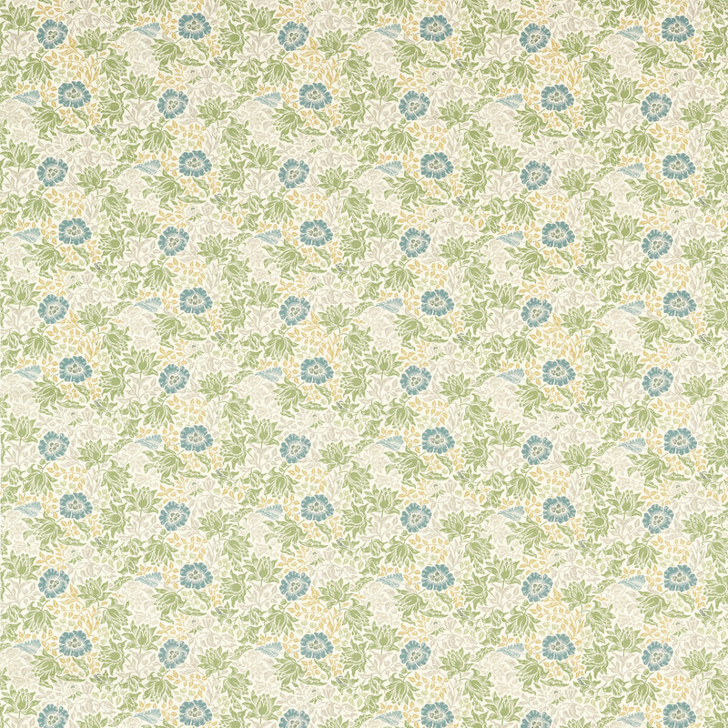 CLARKE AND CLARKE - MALLOW- APPLE/LINEN - Fabric by the Yard APPLE/LINEN