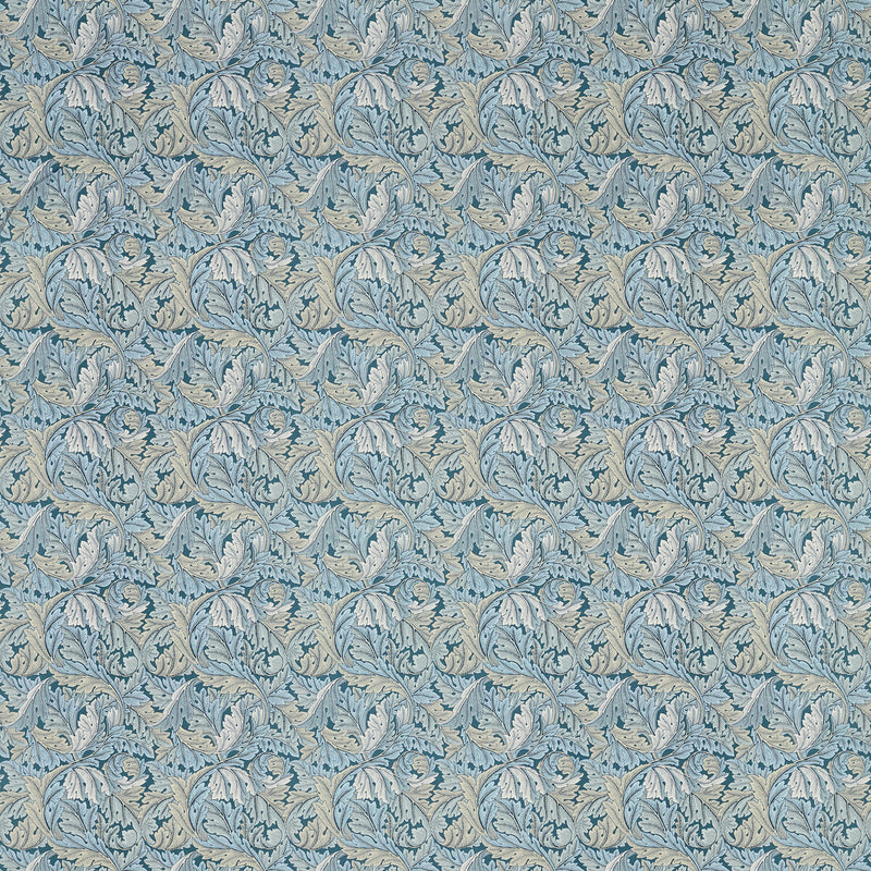 CLARKE AND CLARKE - ACANTHUS- DENIM - Fabric by the Yard DENIM