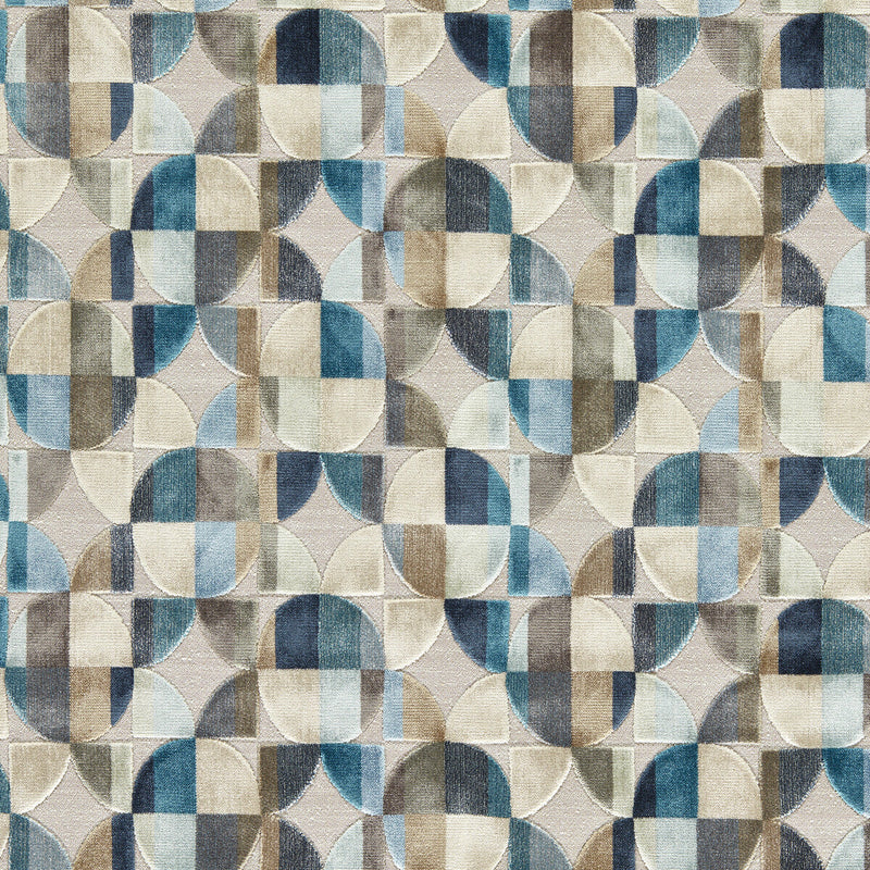 CLARKE AND CLARKE - DELAUNAY- DENIM - Fabric by the Yard DENIM