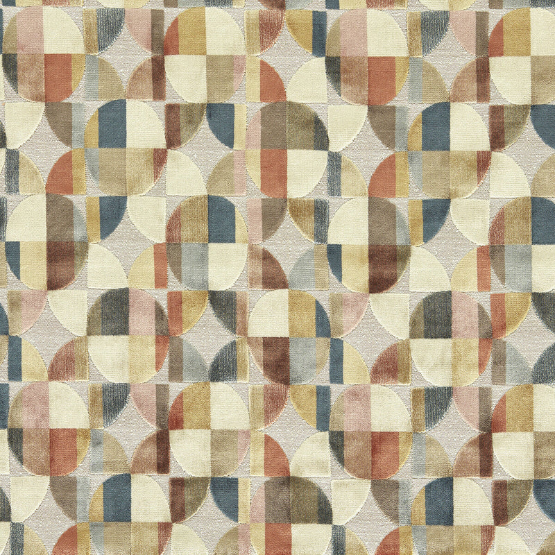 CLARKE AND CLARKE - DELAUNAY- MULTI - Fabric by the Yard MULTI