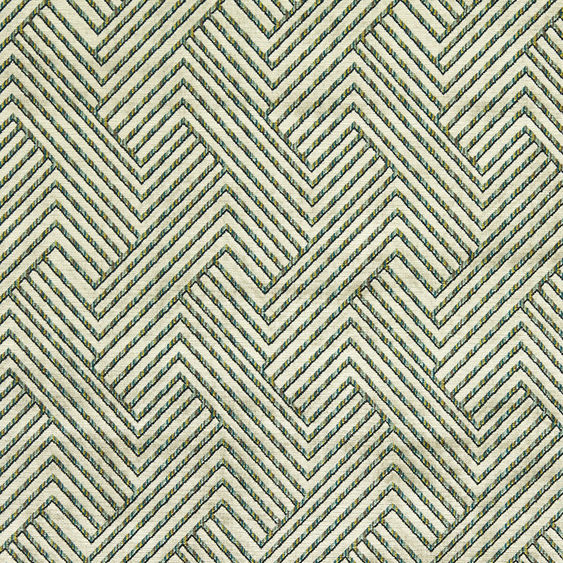 CLARKE AND CLARKE - GRASSETTO- PEACOCK - Fabric by the Yard PEACOCK