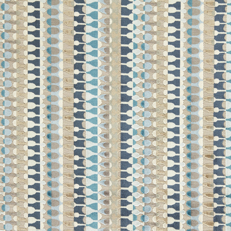 CLARKE AND CLARKE - ORPHEUS- DENIM - Fabric by the Yard DENIM