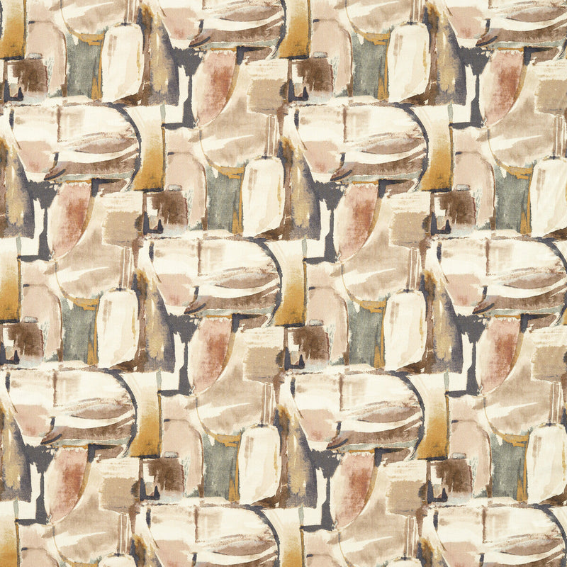 CLARKE AND CLARKE - FIGURA- BLUSH/NATURAL - Fabric by the Yard BLUSH/NATURAL