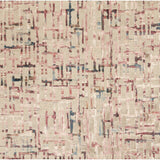 CLARKE AND CLARKE - QUADRATA- BLUSH/NATURAL - Fabric by the Yard