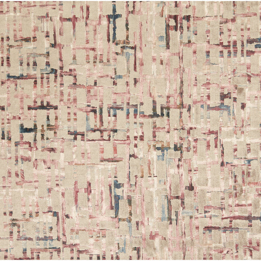 CLARKE AND CLARKE - QUADRATA- BLUSH/NATURAL - Fabric by the Yard BLUSH/NATURAL