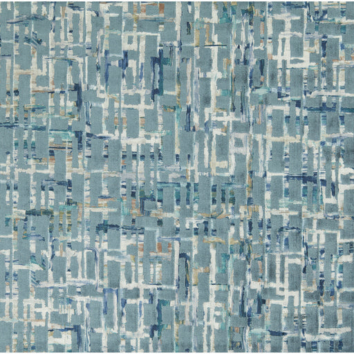 CLARKE AND CLARKE - QUADRATA- TEAL/MINERAL - Fabric by the Yard TEAL/MINERAL