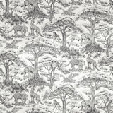 CLARKE AND CLARKE - KISUMU- NOIR - Fabric by the Yard