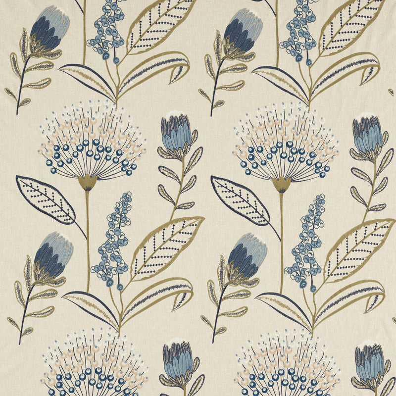 CLARKE AND CLARKE - PROTINI- DENIM - Fabric by the Yard DENIM