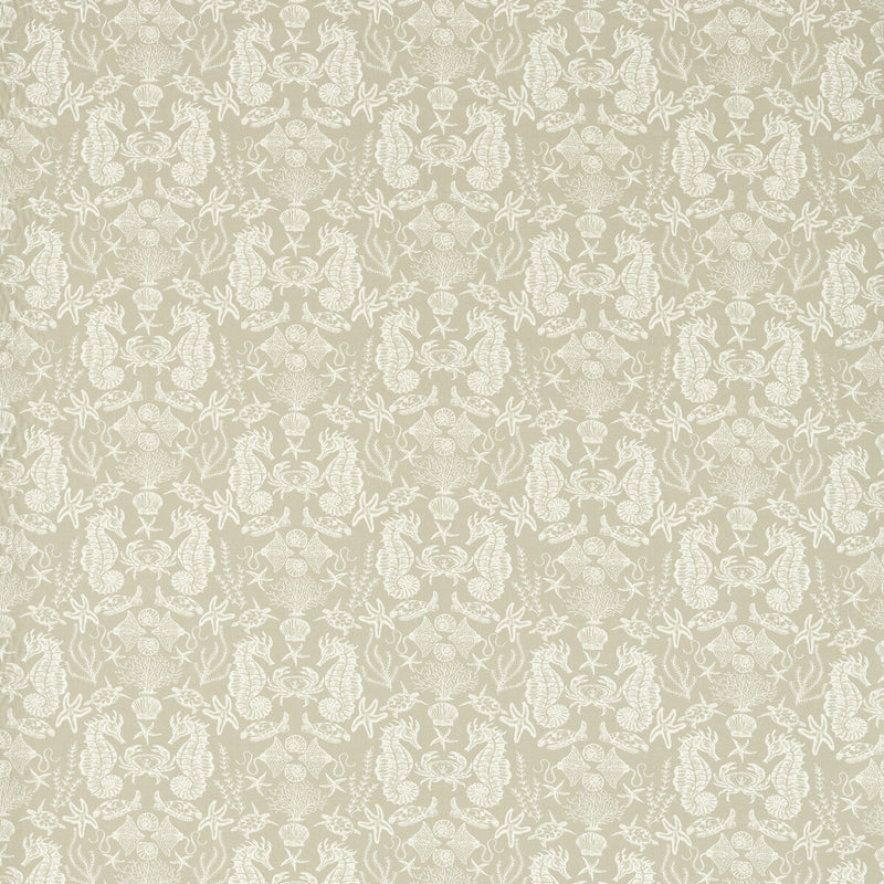 CLARKE AND CLARKE - AQUARIUM- NATURAL - Fabric by the Yard NATURAL