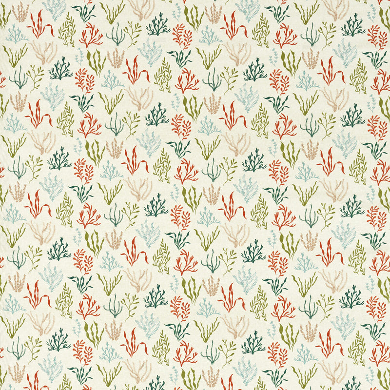 CLARKE AND CLARKE - PORTSIDE- CORAL/MINERAL - Fabric by the Yard CORAL/MINERAL