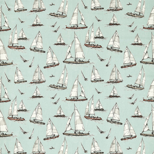 CLARKE AND CLARKE - F1728/02 - SAILING YACHT - Fabric By the Yard