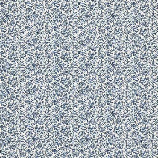 CLARKE AND CLARKE - SEABED- NAVY - Fabric by the Yard NAVY